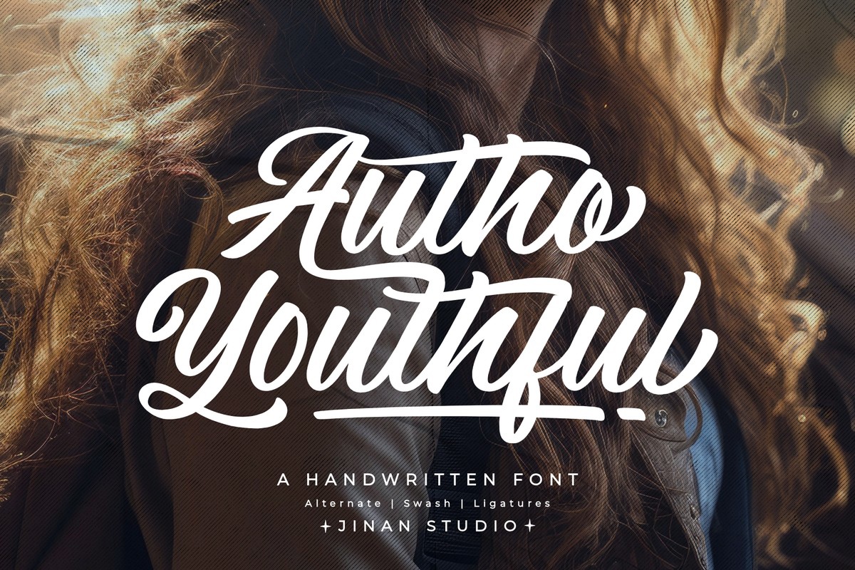 Пример шрифта Autho Youthful #1