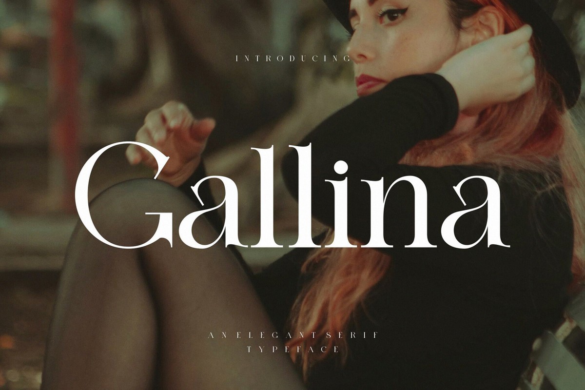 Пример шрифта Gallina #1