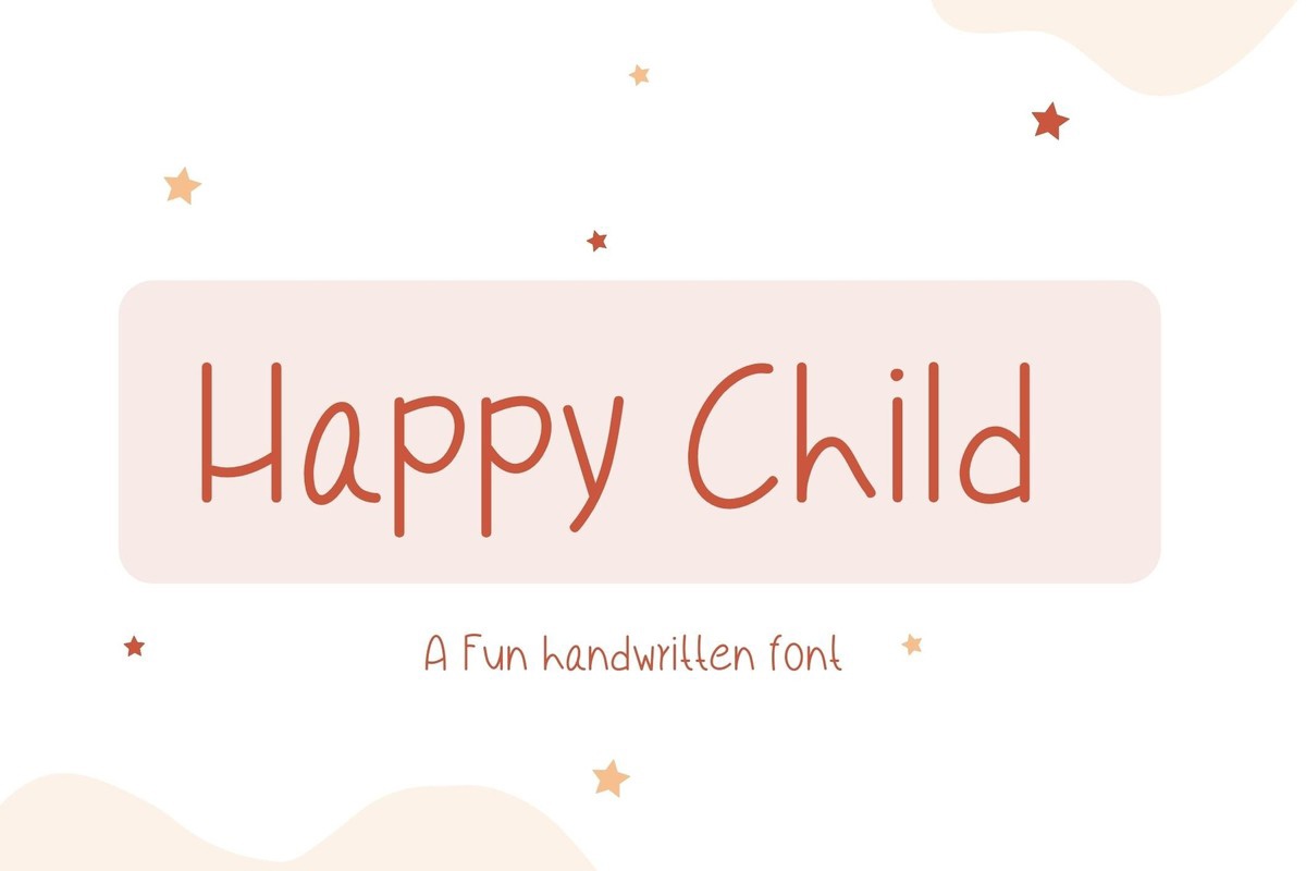Пример шрифта Happy Child #1