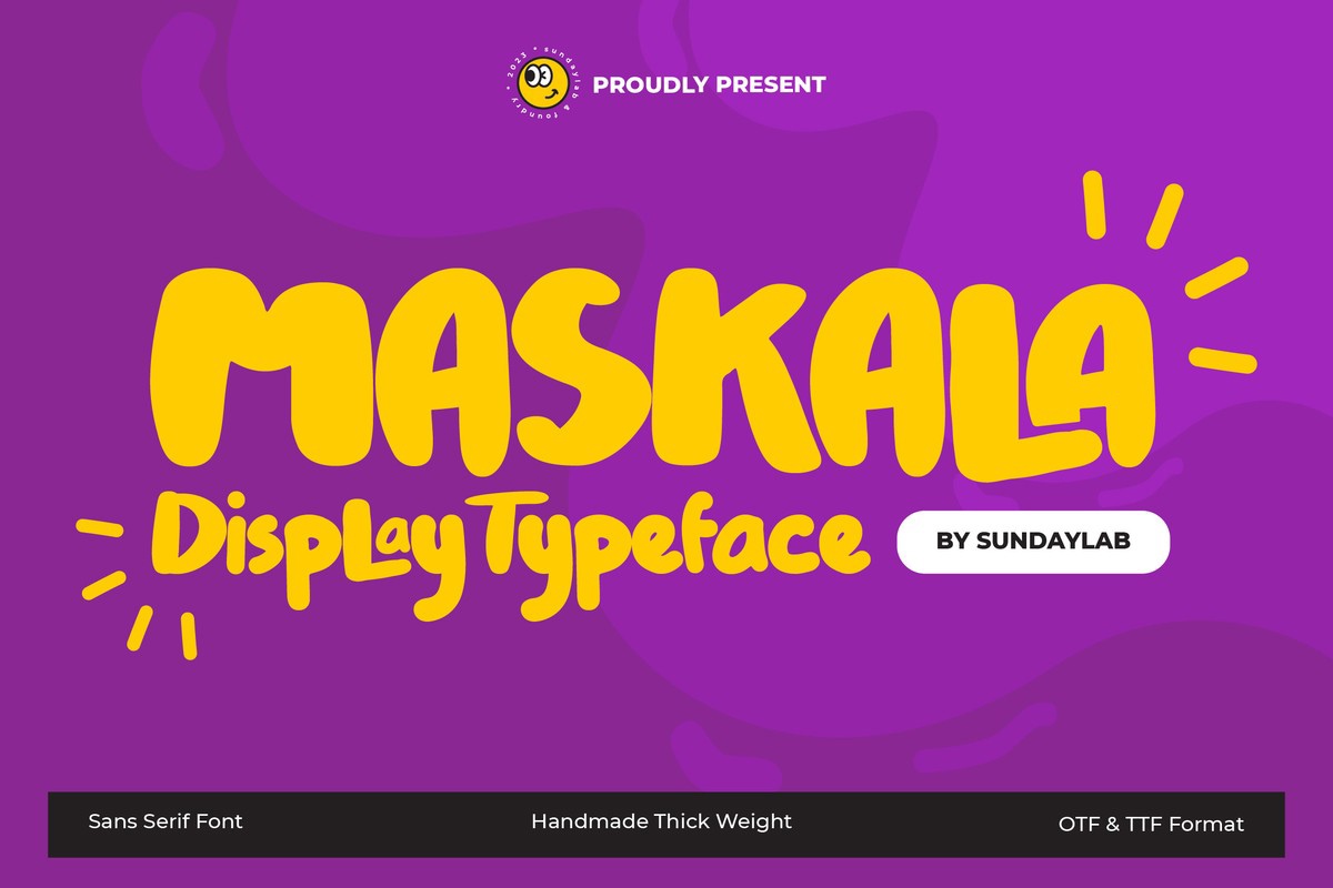 Пример шрифта Maskala #1