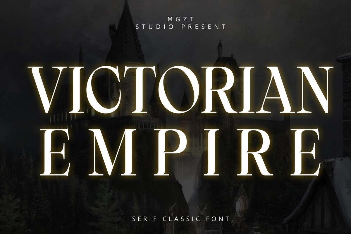 Пример шрифта Victorian Empire #1