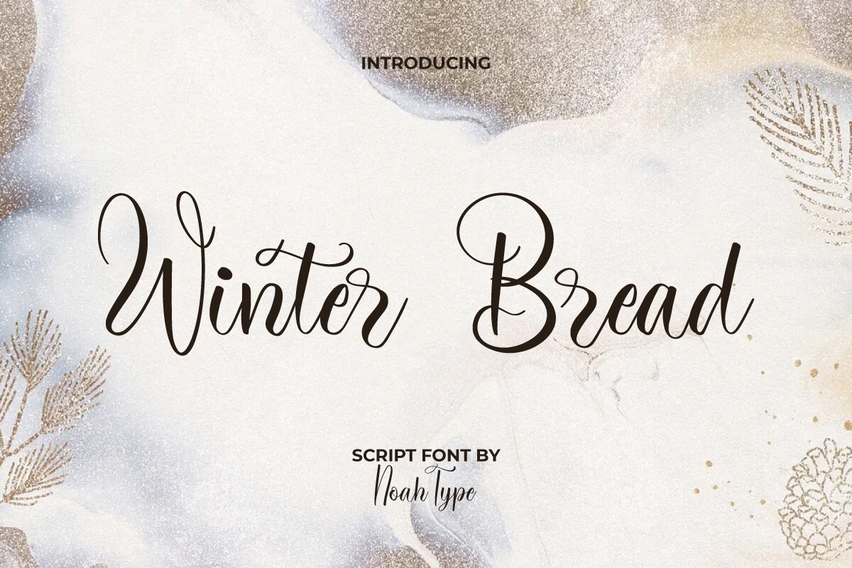 Пример шрифта Winter Bread #1