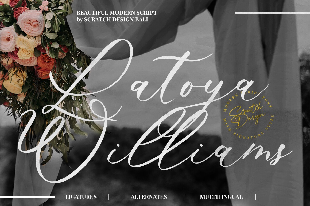 Пример шрифта Latoya Williams #1