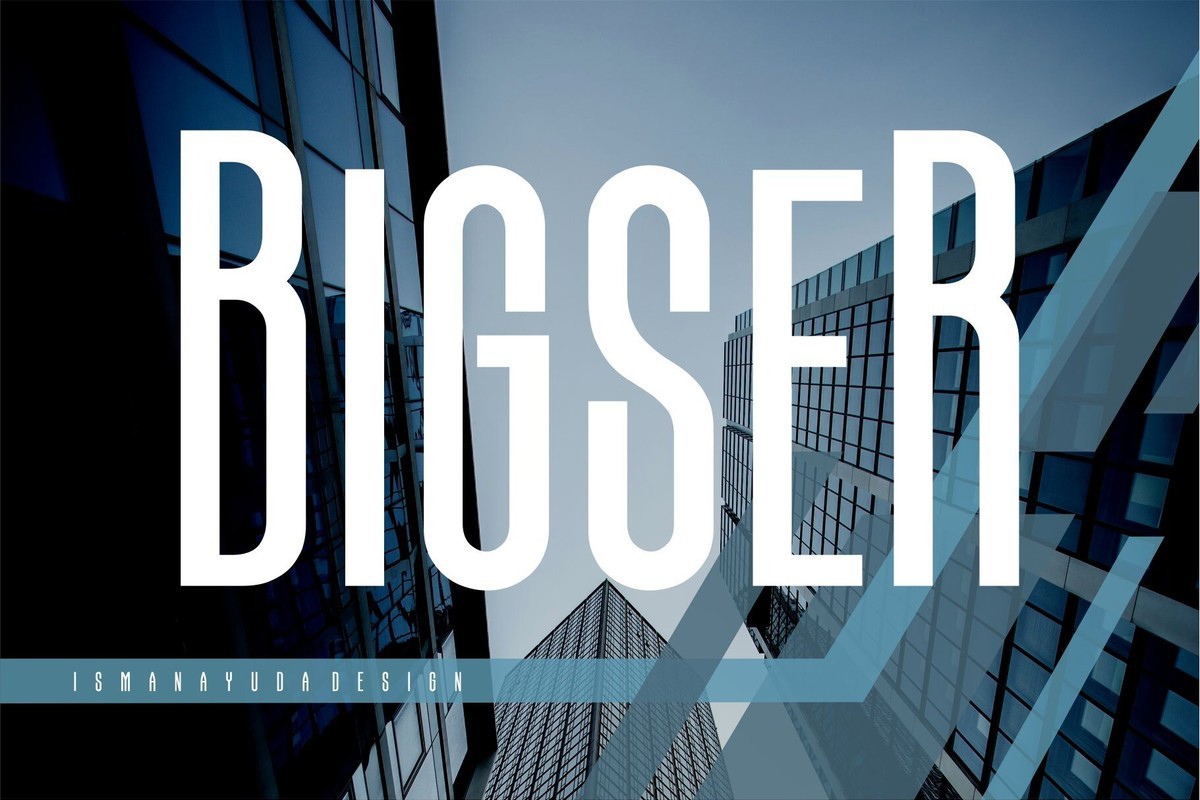 Пример шрифта Bigser #1