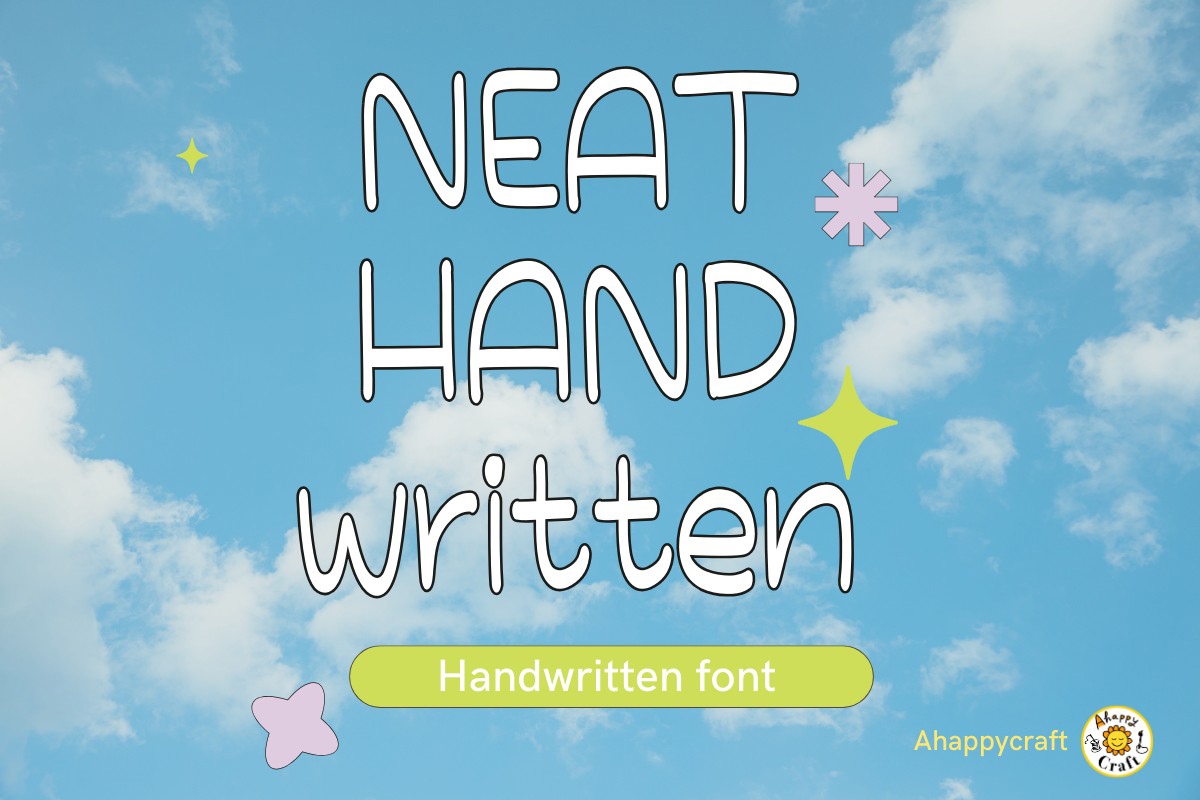 Пример шрифта Neat Handwritten #1
