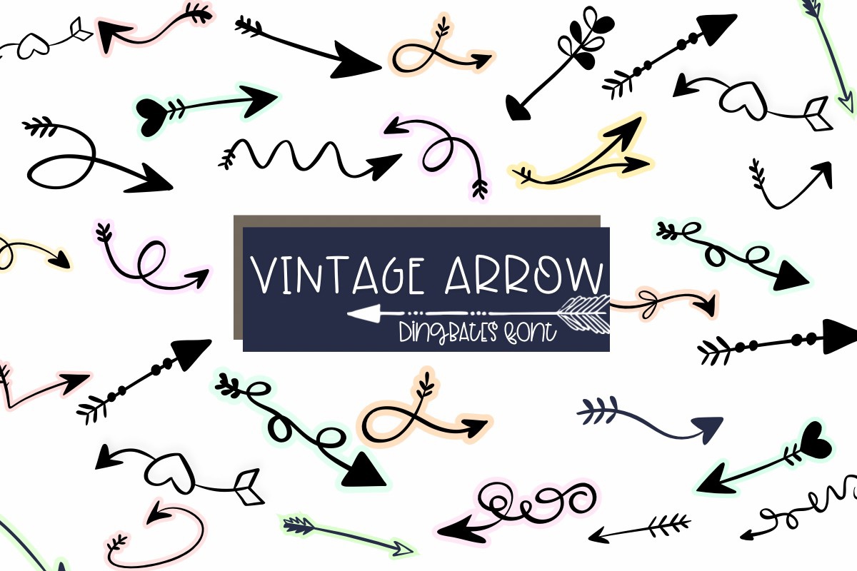 Пример шрифта Vintage Arrow #1