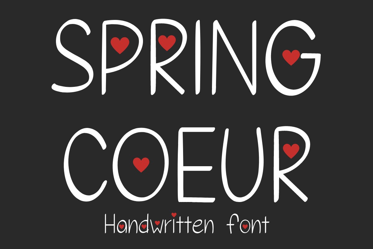 Пример шрифта Springcoeur #1