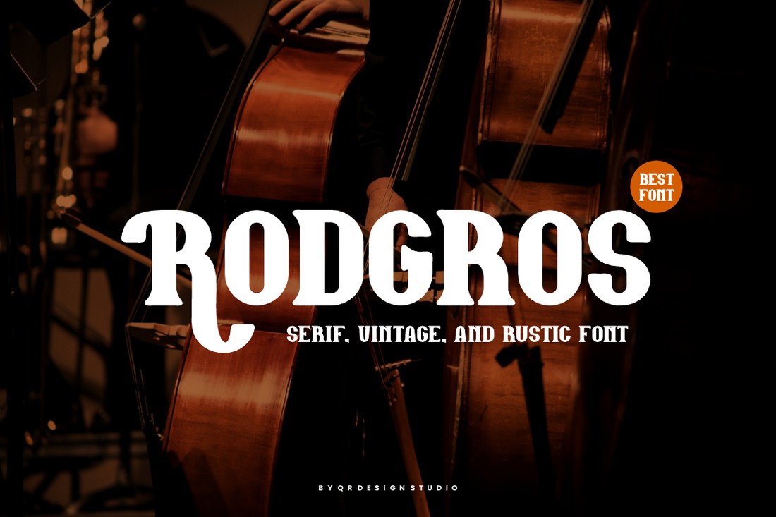 Пример шрифта Rodgros #1