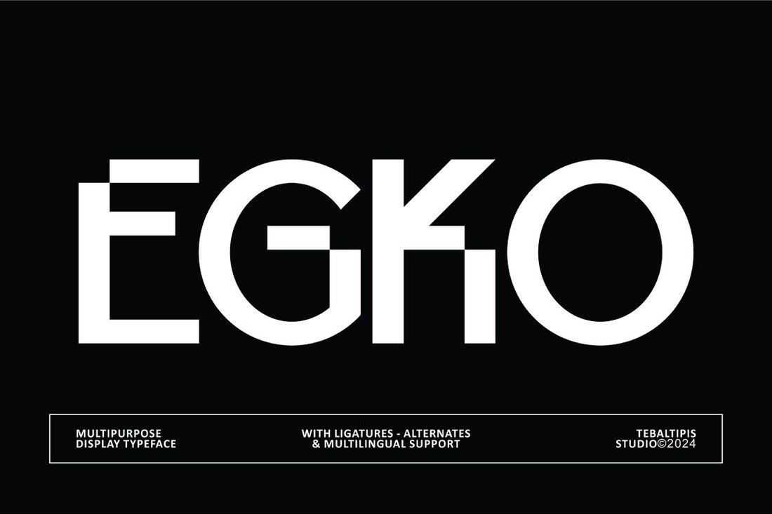Пример шрифта Egko Display #1