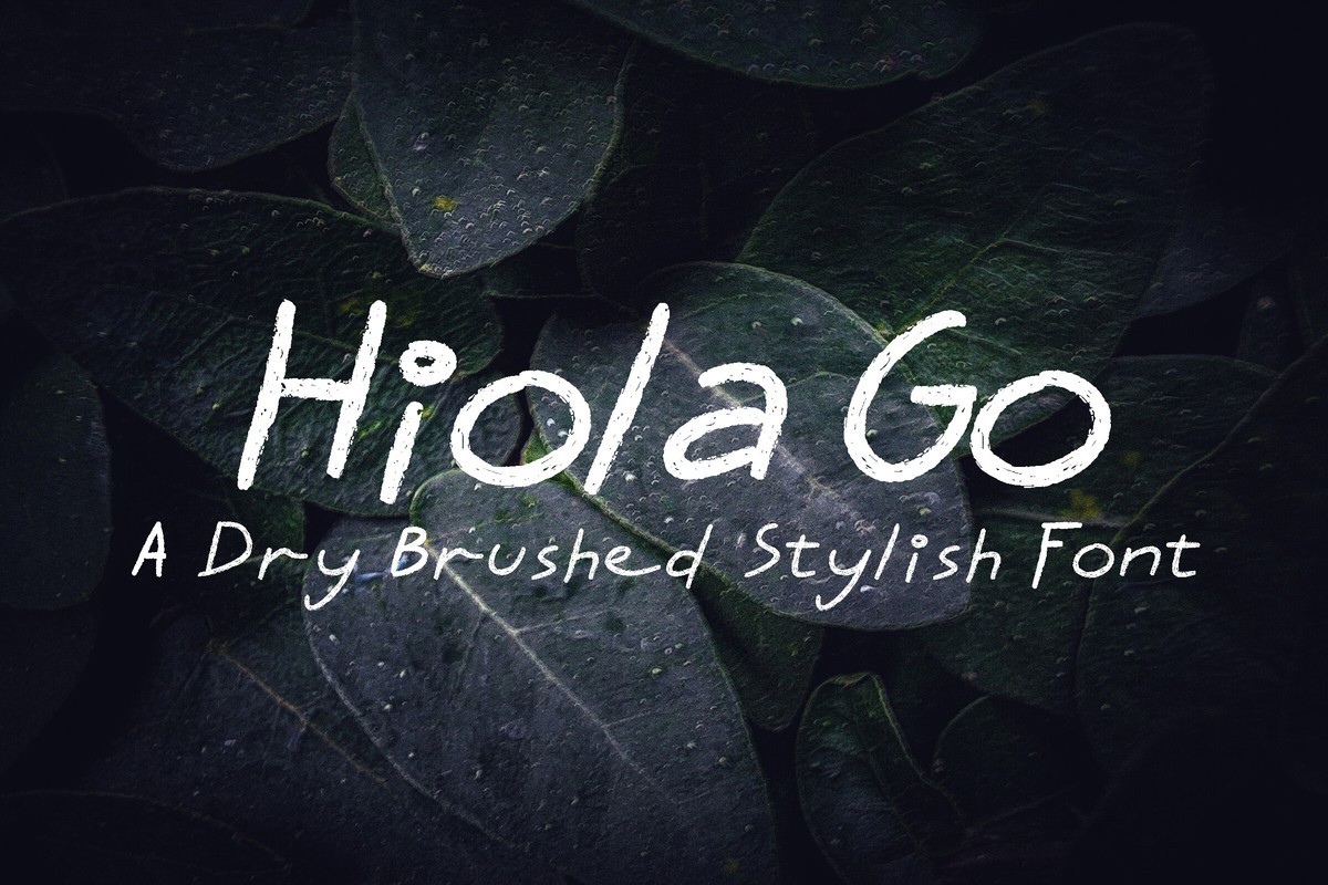 Пример шрифта Hiola Go #1