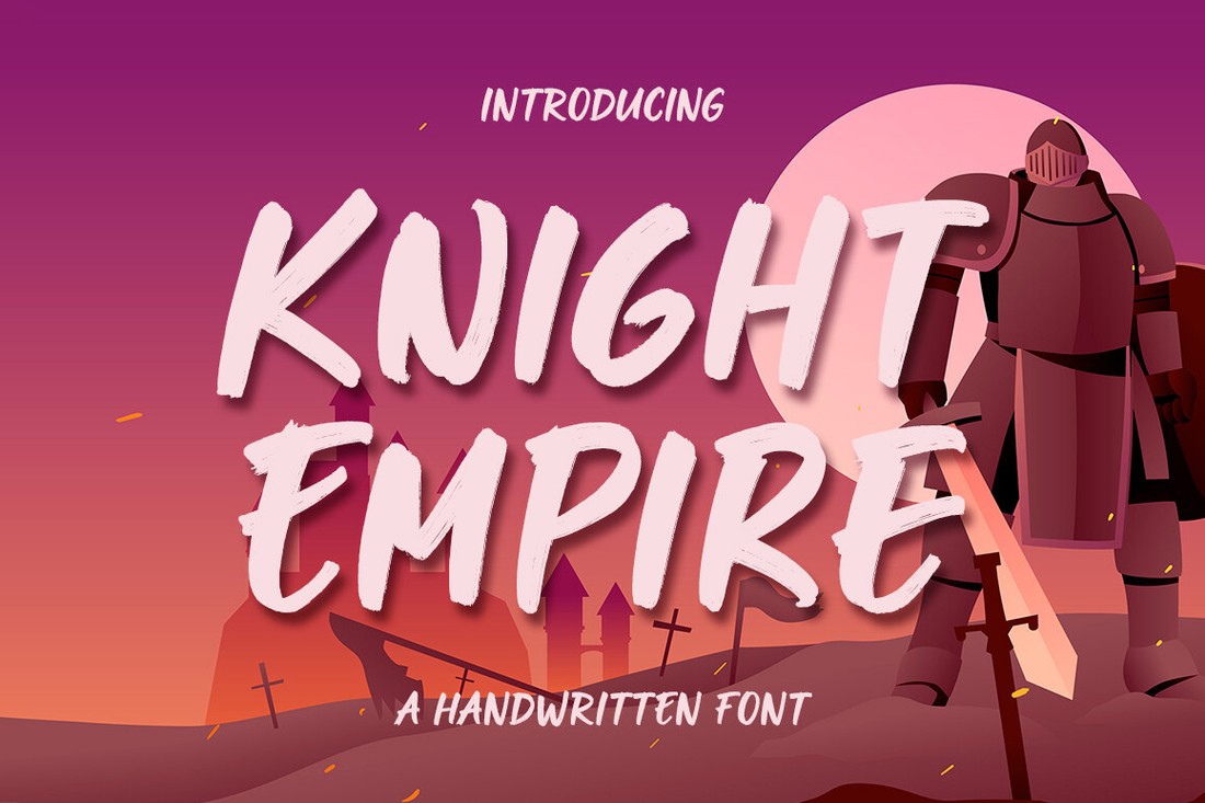 Пример шрифта Knight Empire #1