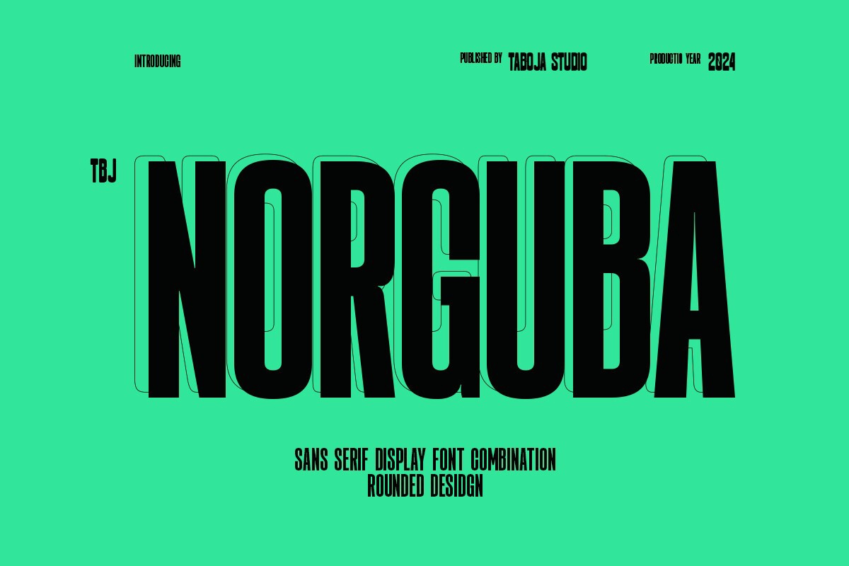 Пример шрифта TBJ Norguba #1