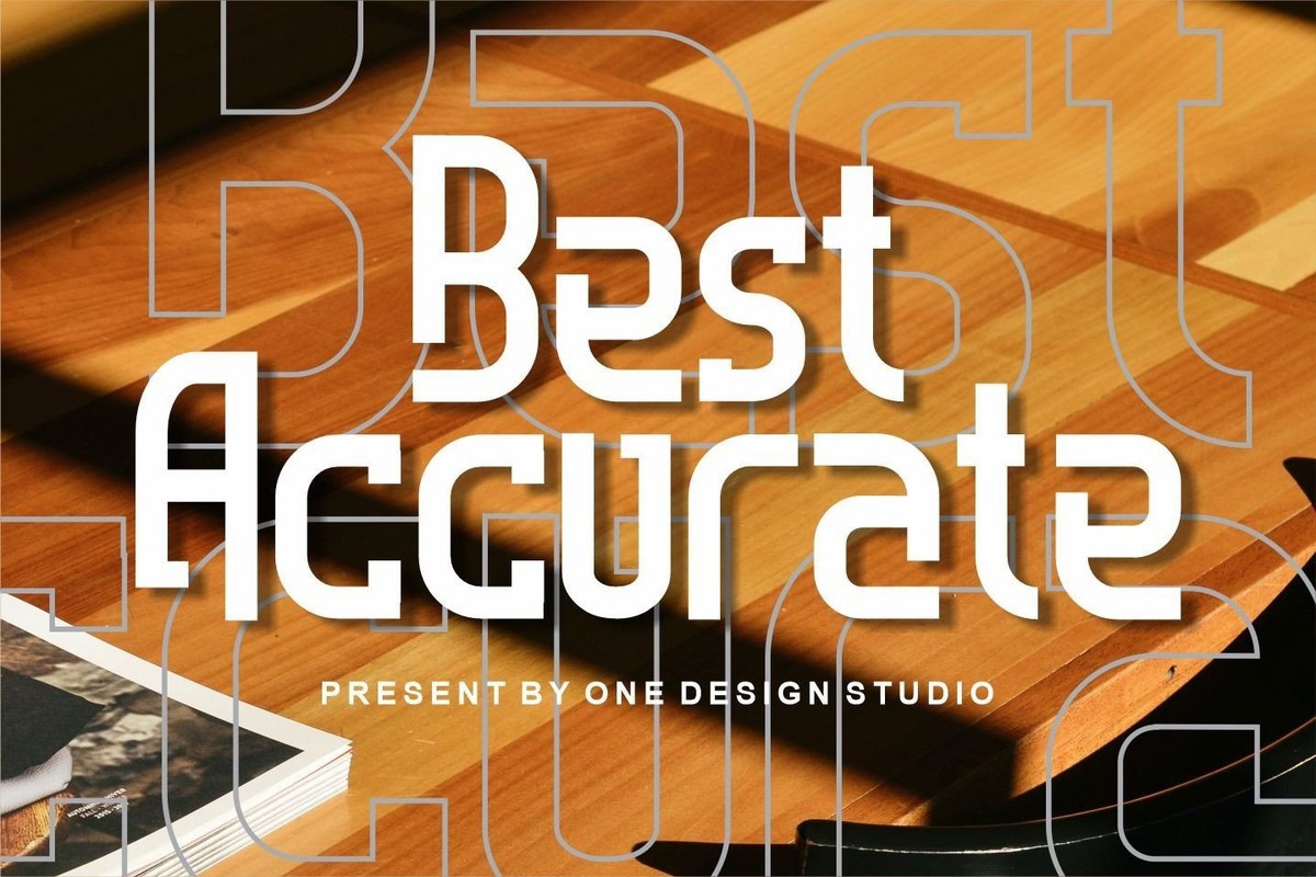 Пример шрифта Best Accurate #1