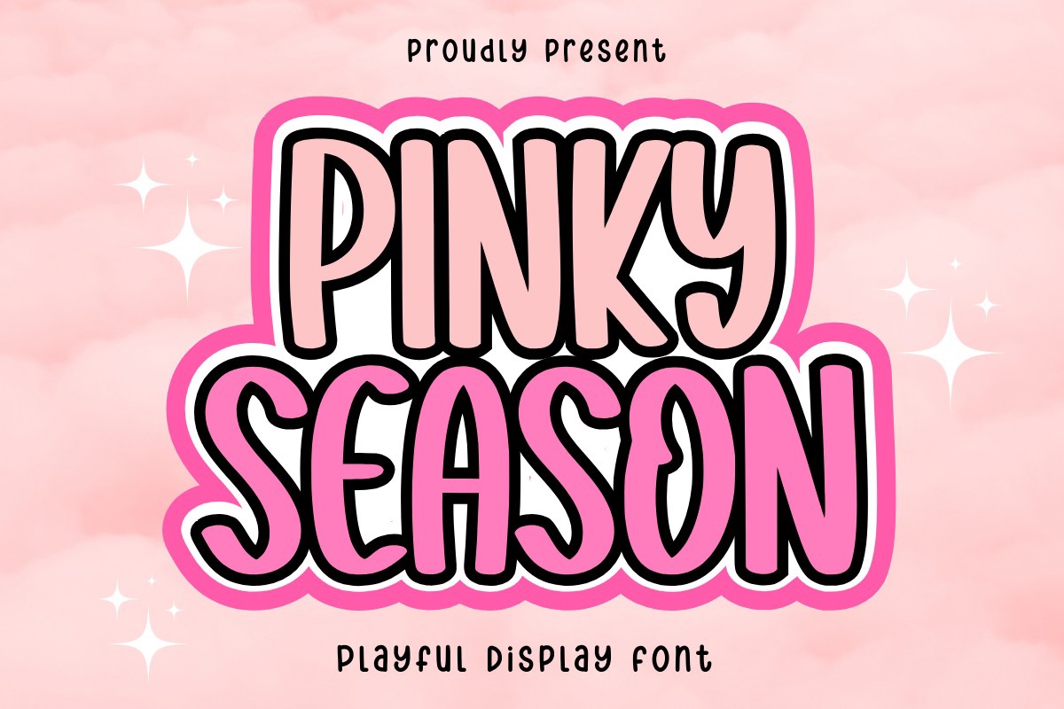 Пример шрифта Pinky Season #1