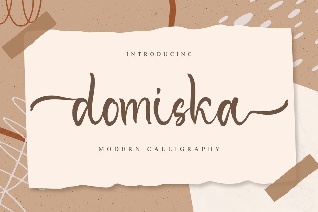 Пример шрифта Domiska #1