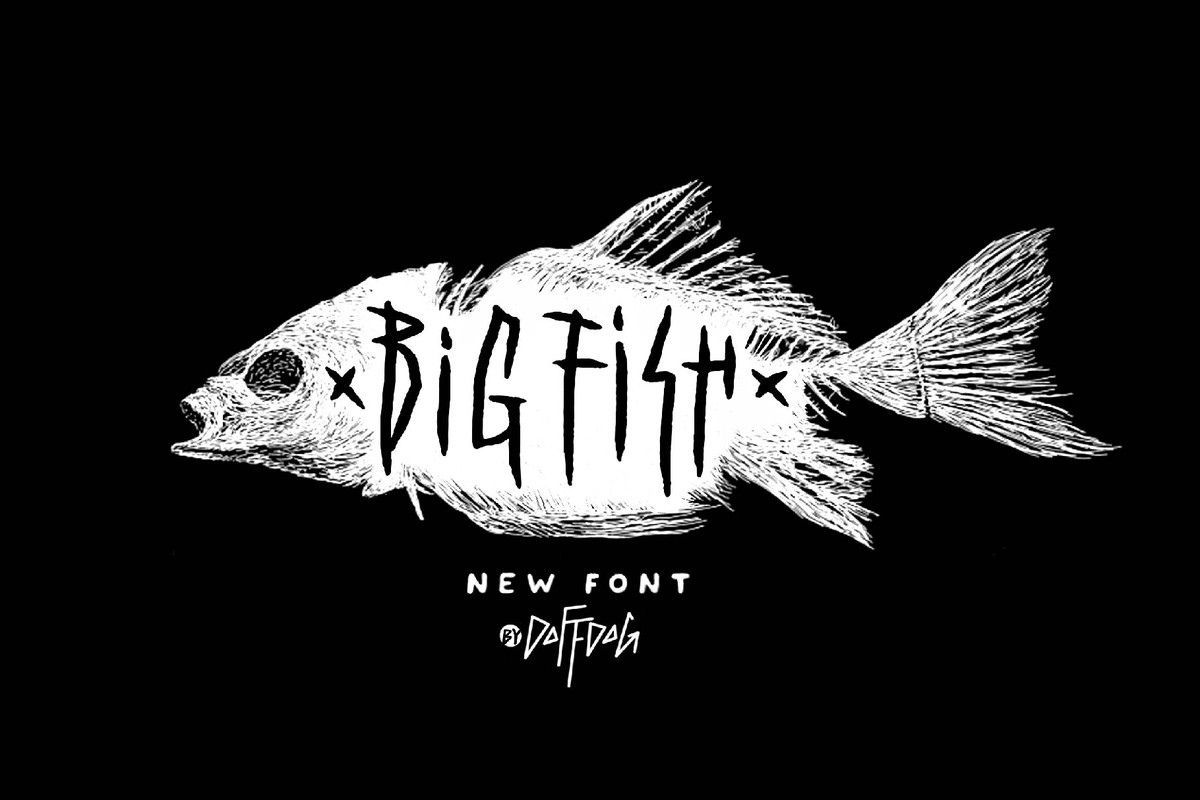 Пример шрифта Big Fish DD #1