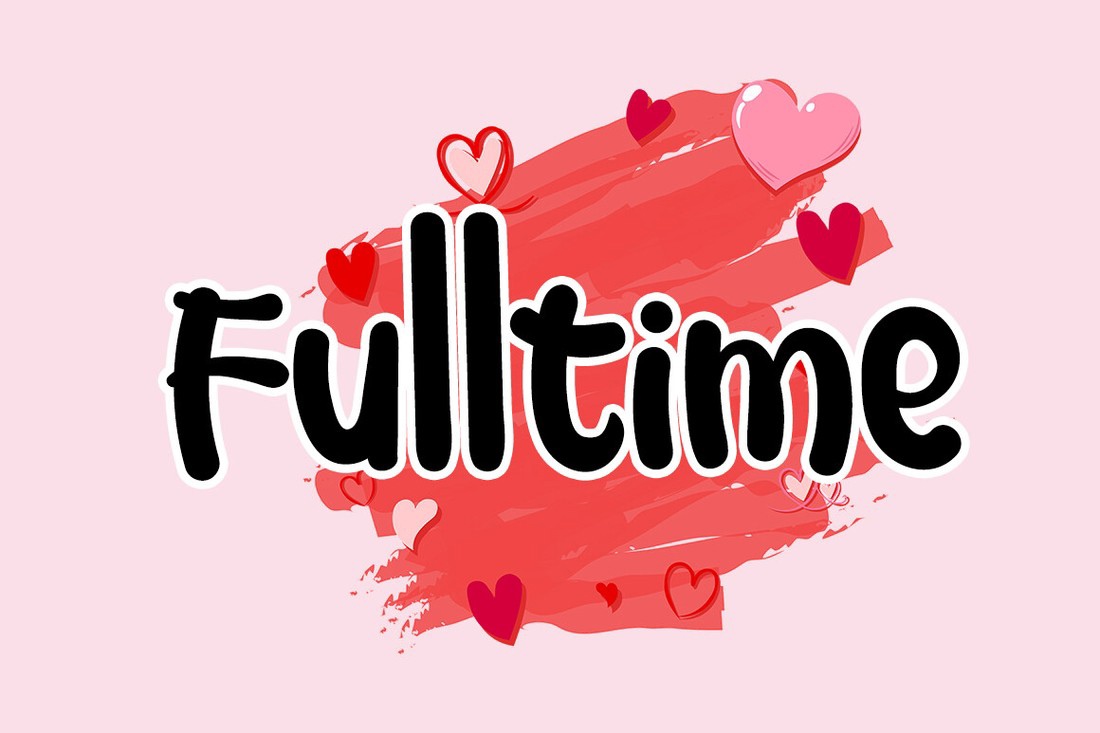 Пример шрифта Fulltime #1