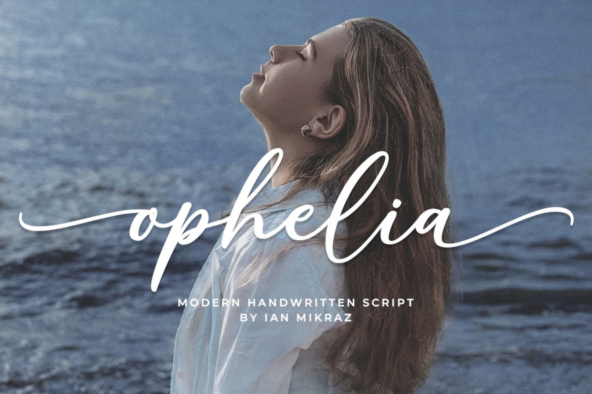 Пример шрифта Ophelia #1