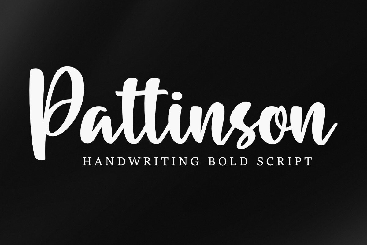 Пример шрифта Pattinson #1