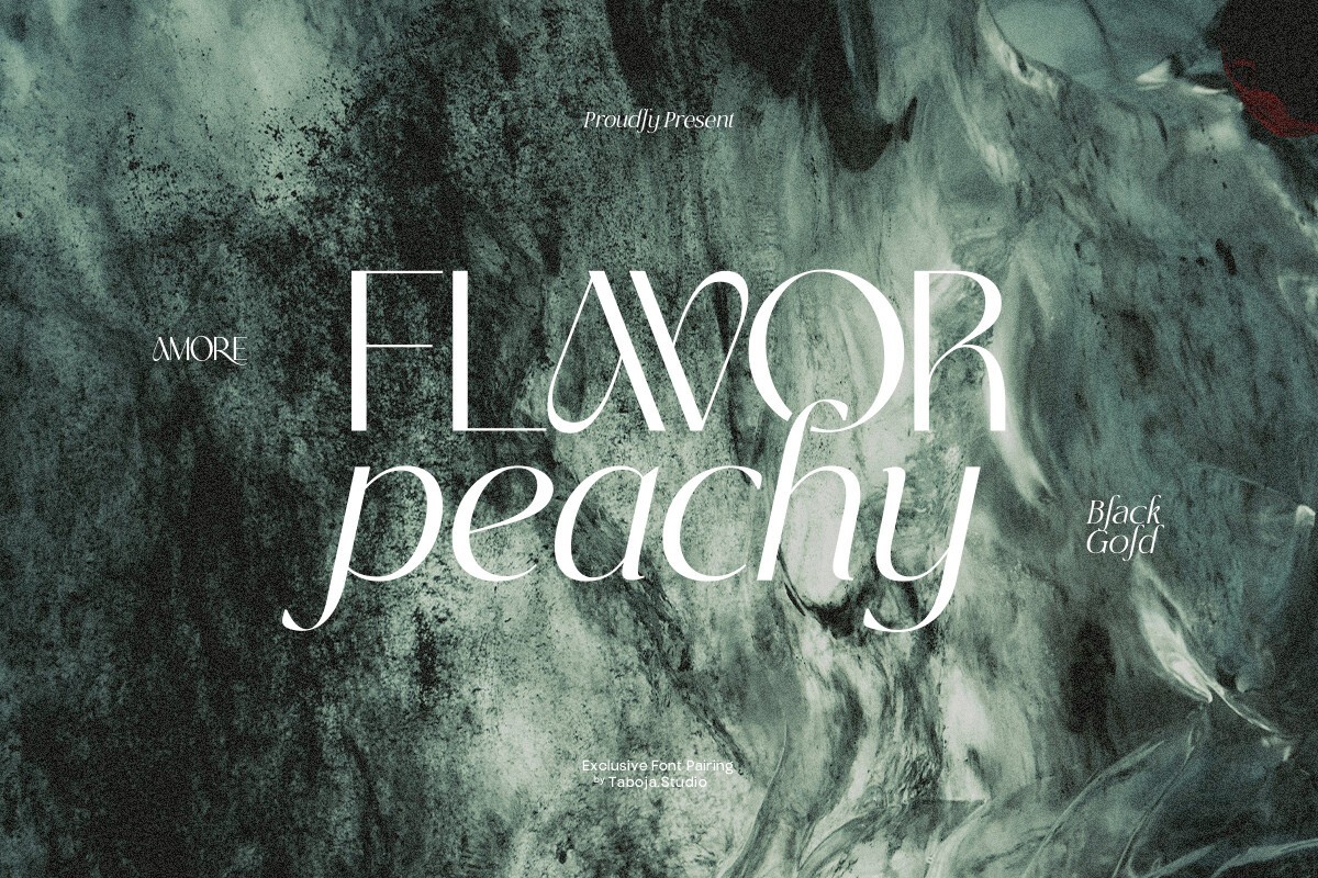Пример шрифта Flavor Peachy #1