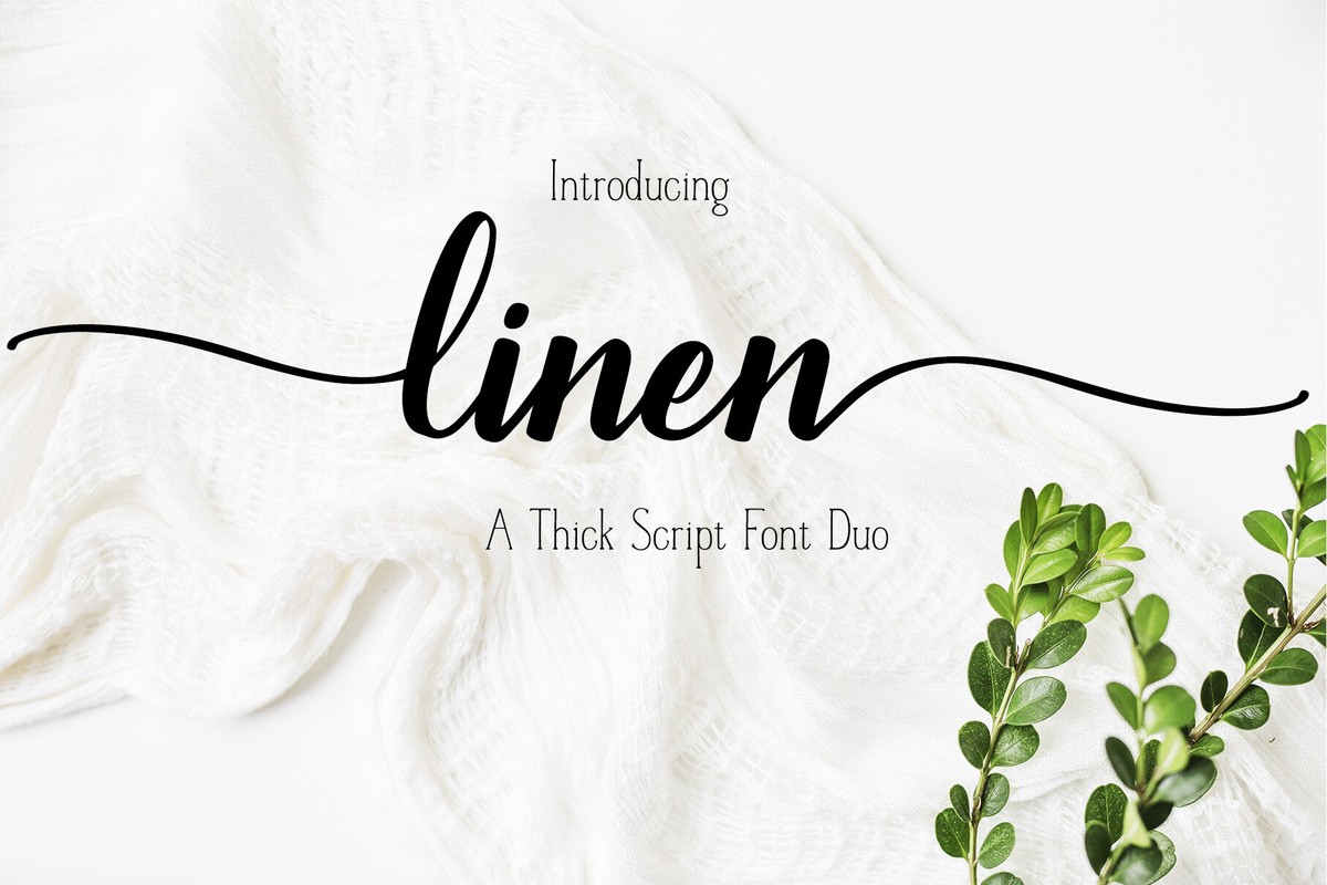 Пример шрифта Linen #1