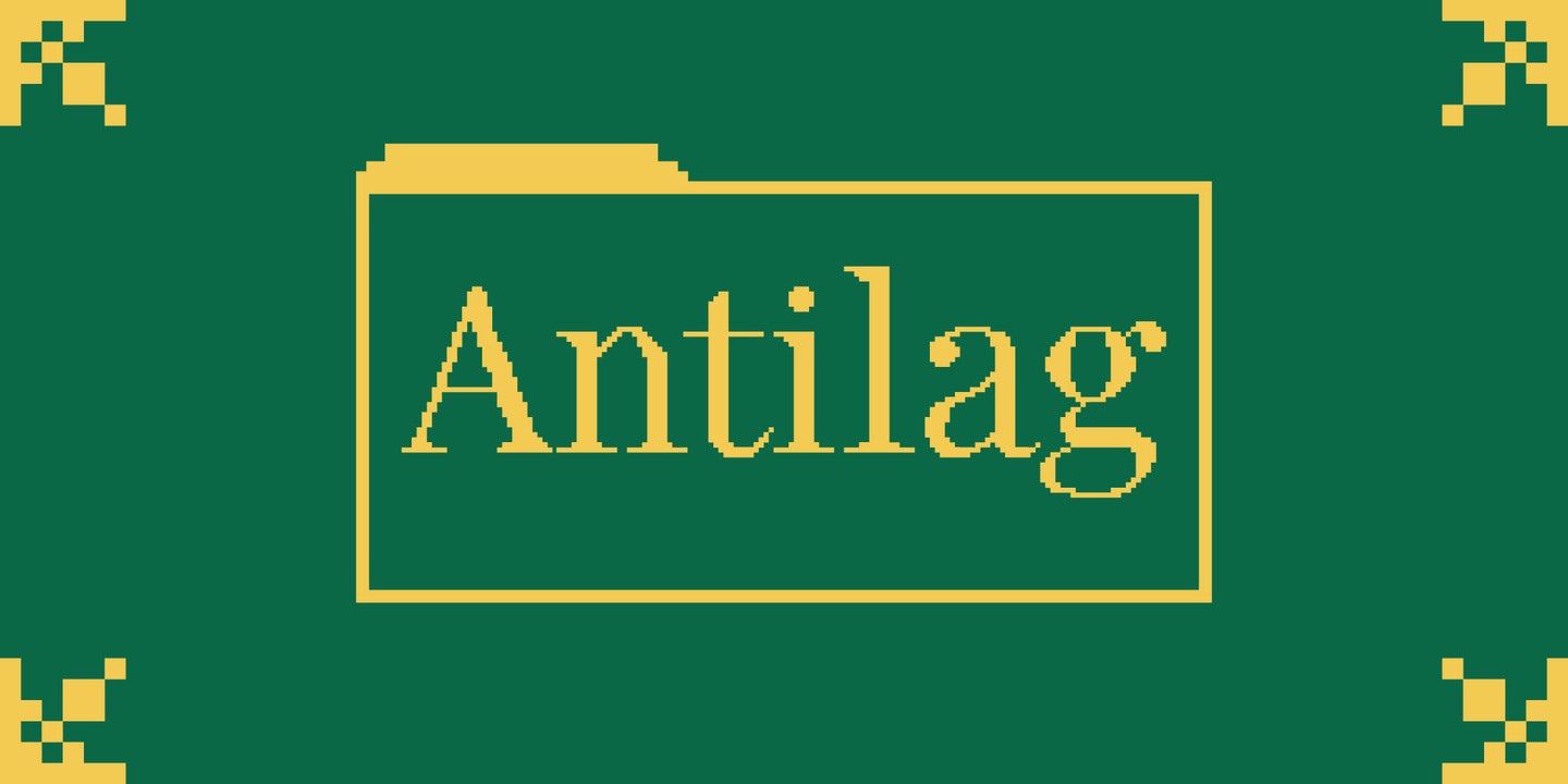 Пример шрифта Antilag #1