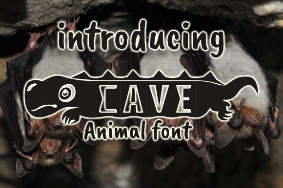 Пример шрифта Cave #1