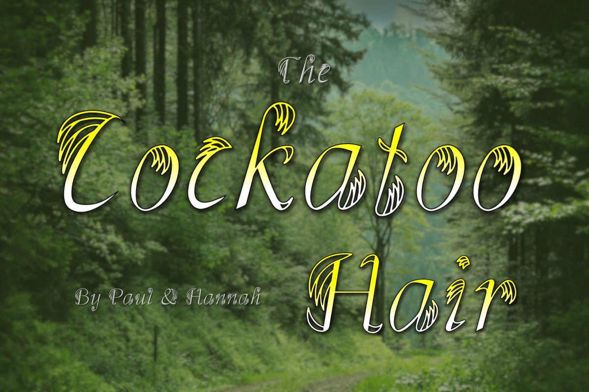 Пример шрифта Cockatoo Hair #1