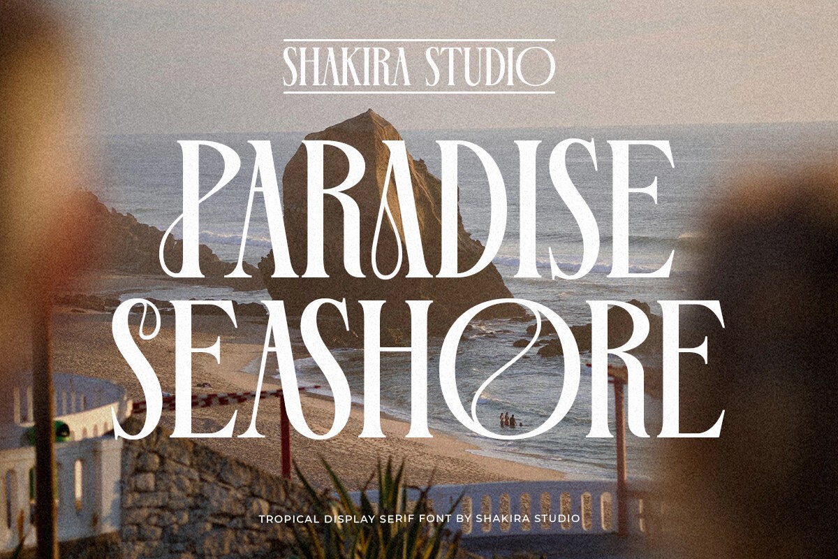 Пример шрифта Paradise Seashore #1