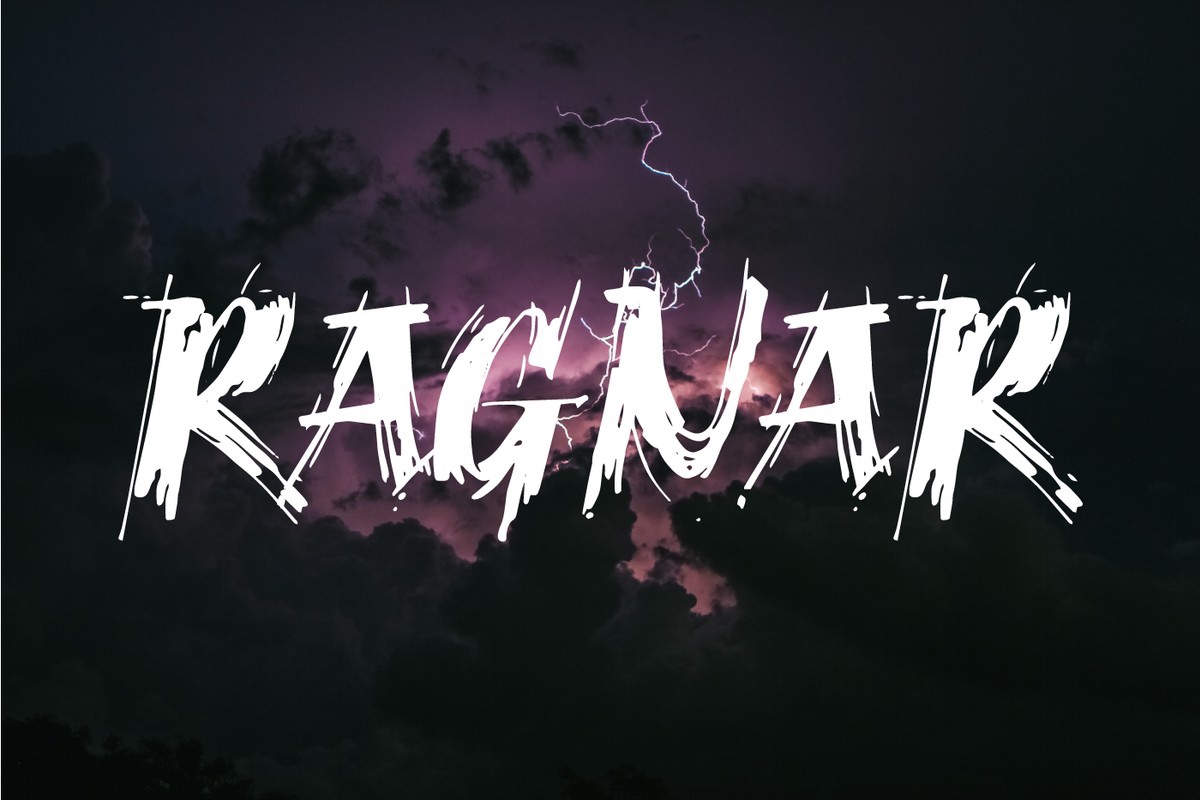 Пример шрифта Ragnar #1