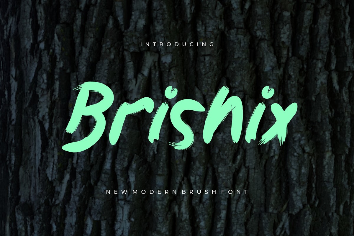 Пример шрифта Brishix #1
