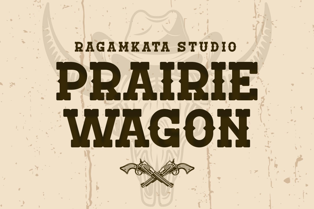 Пример шрифта Prairie Wagon #1