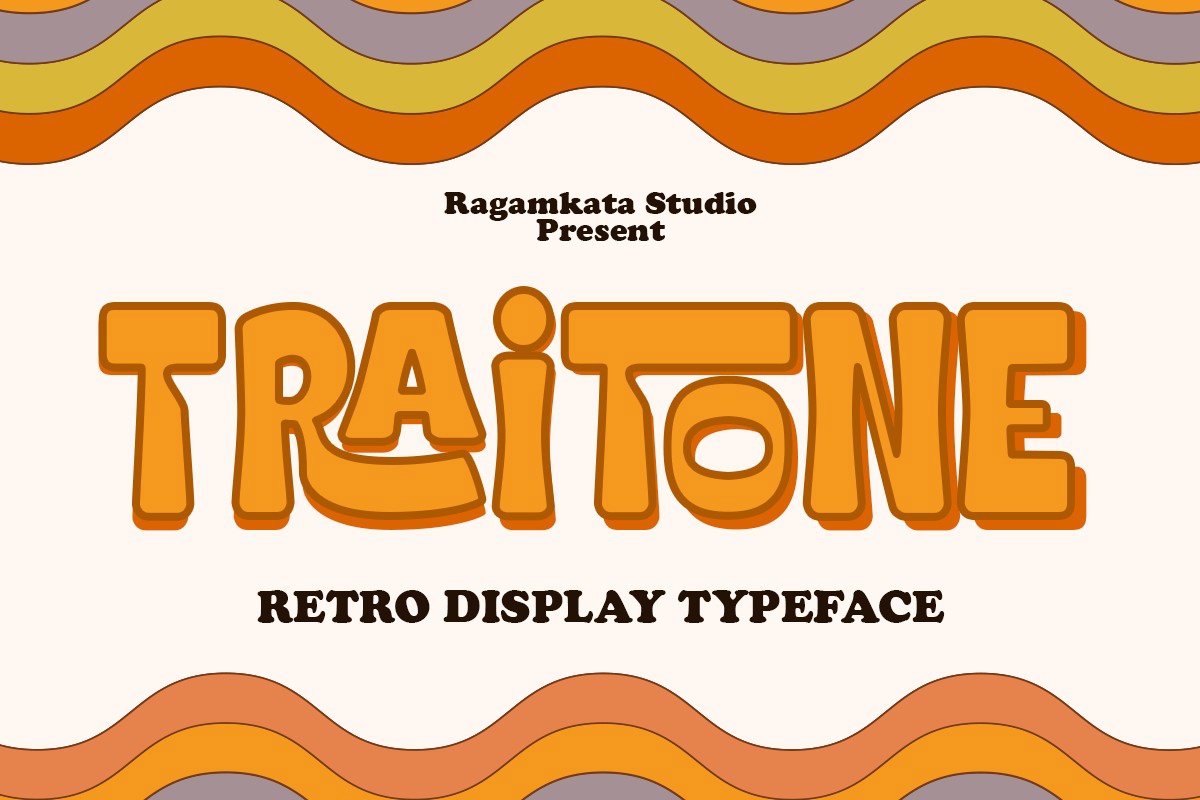 Пример шрифта Traitone #1