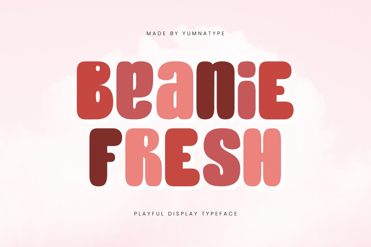 Пример шрифта Beanie Fresh #1