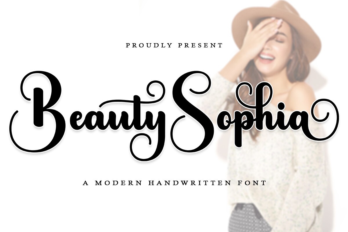 Пример шрифта Beauty Sophia #1