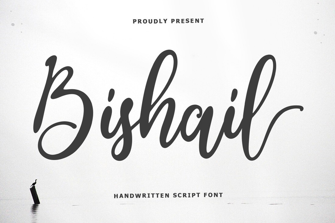Пример шрифта Bishail Script #1