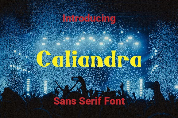 Пример шрифта Caliandra #1