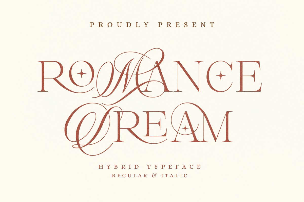 Пример шрифта Romance Dream #1