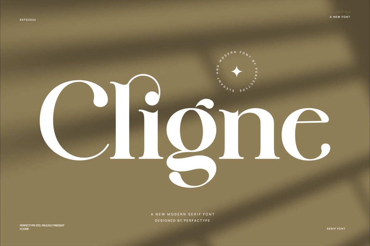 Пример шрифта Cligne #1
