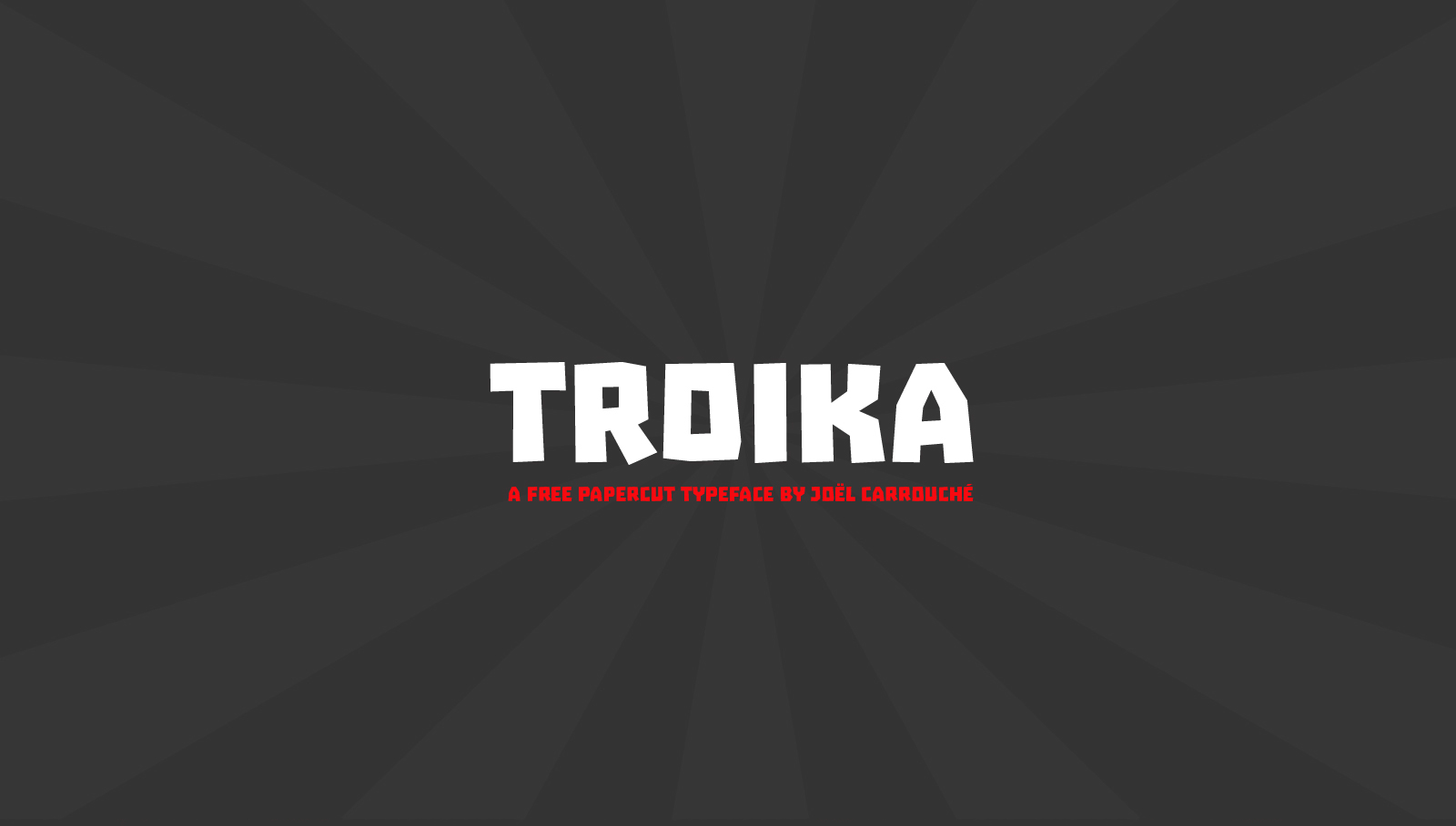 Шрифт Troika