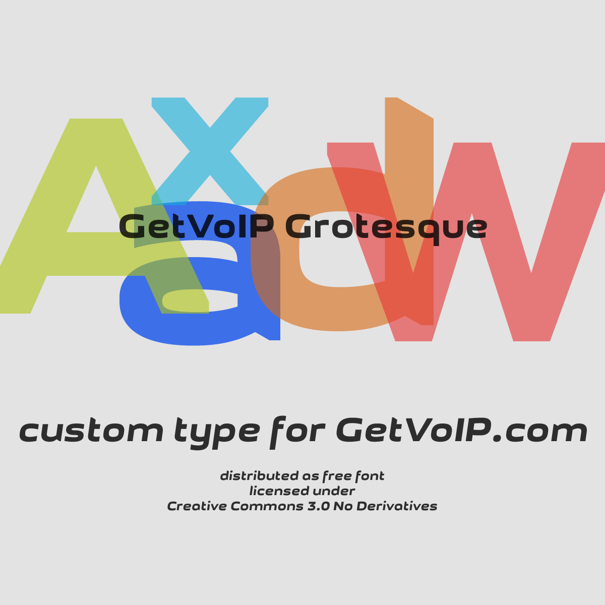 Шрифт GetVoIP Grotesque