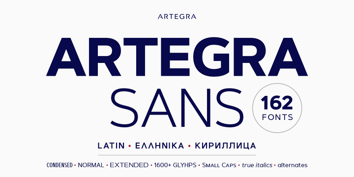 Шрифт Artegra Sans
