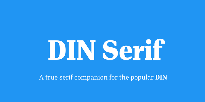 Шрифт PF DIN Serif