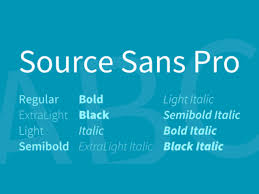 Шрифт Source Sans Pro