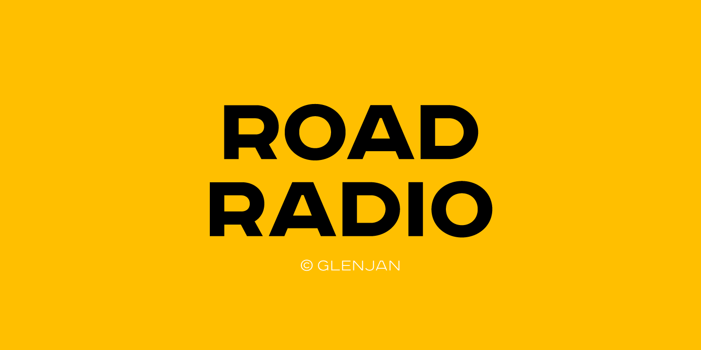 Шрифт Road Radio