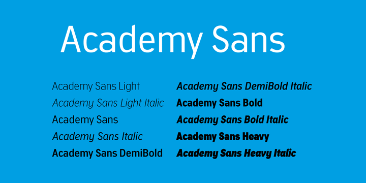 Шрифт Academy Sans
