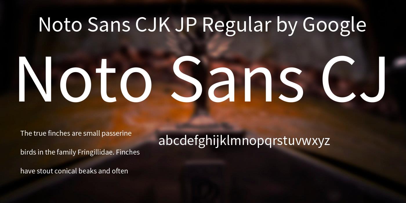 Шрифт Noto Sans JP