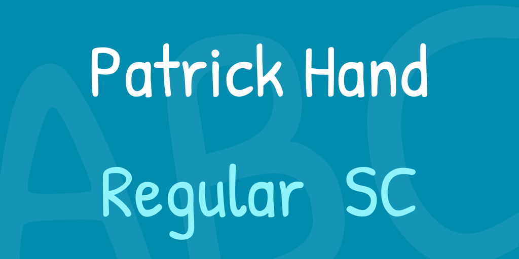 Шрифт Patrick Hand