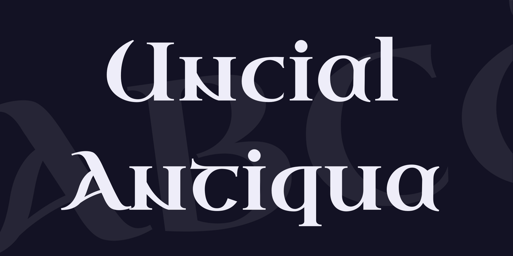 Шрифт Uncial Antiqua