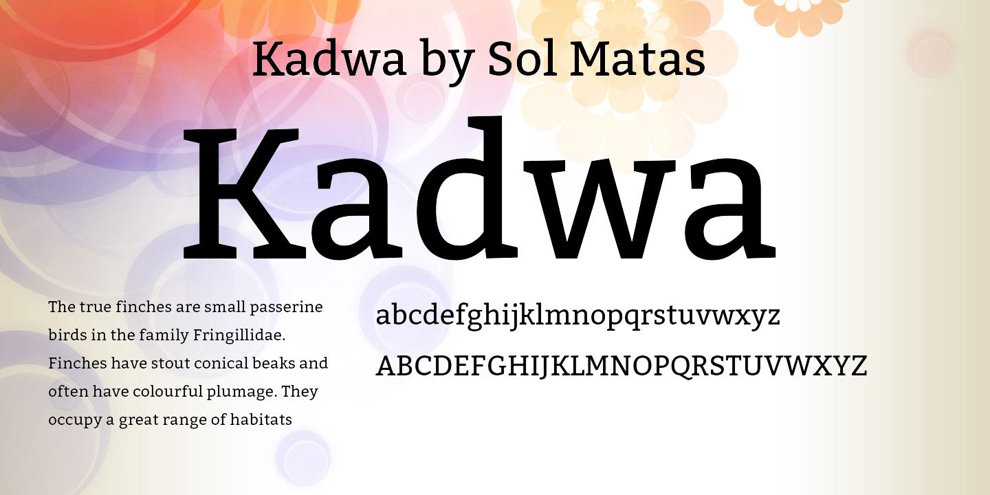 Шрифт Kadwa